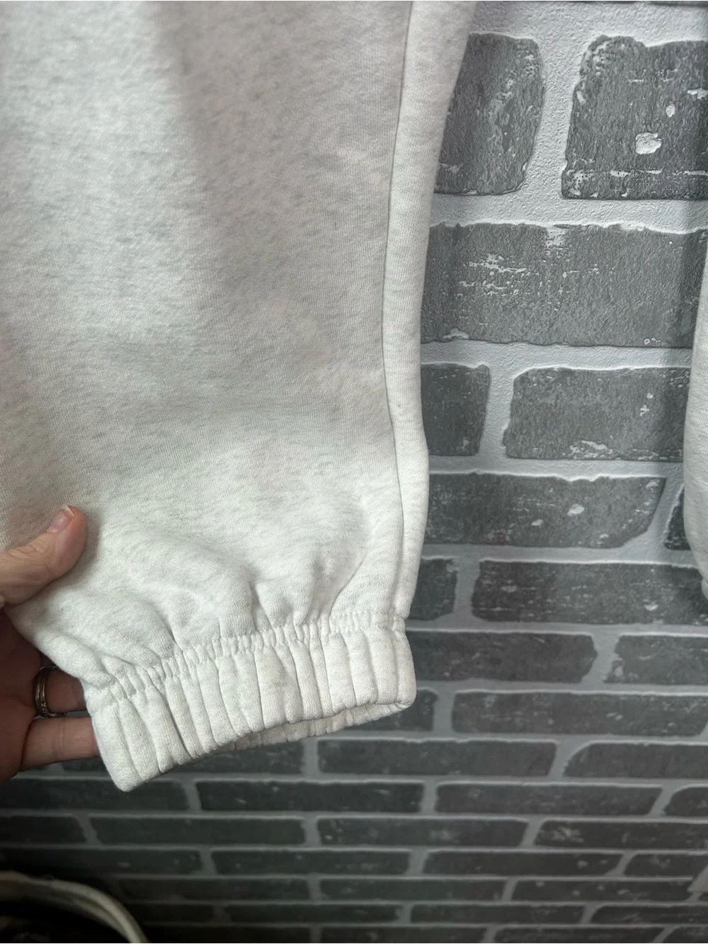 White Fox Vol. 3 Matching Hoodie & Jogger Set Light Gray Green Logo Oversized